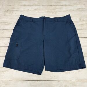 Magellan Outdoors Shorts Men 40 Blue Fish Gear Water Repellent Cargo Fishing